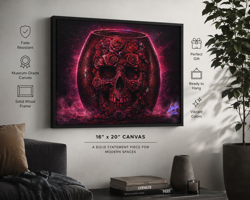 Framed canvas VelyonPR Strangelove artwork - Juanky Studio