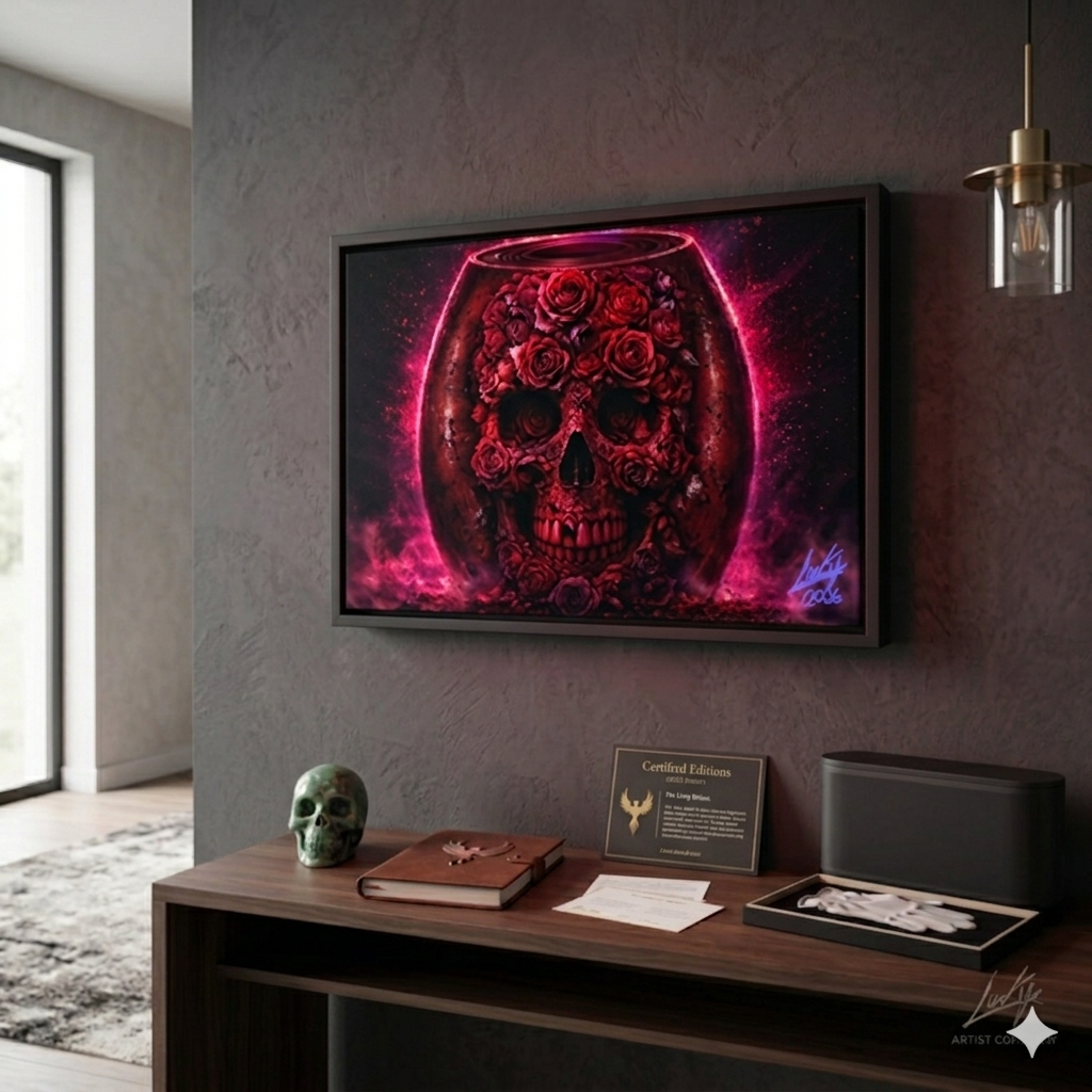 Framed canvas VelyonPR Strangelove artwork - Juanky Studio