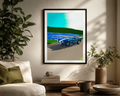 Framed canvas sunset with the beast - Juanky Studio
